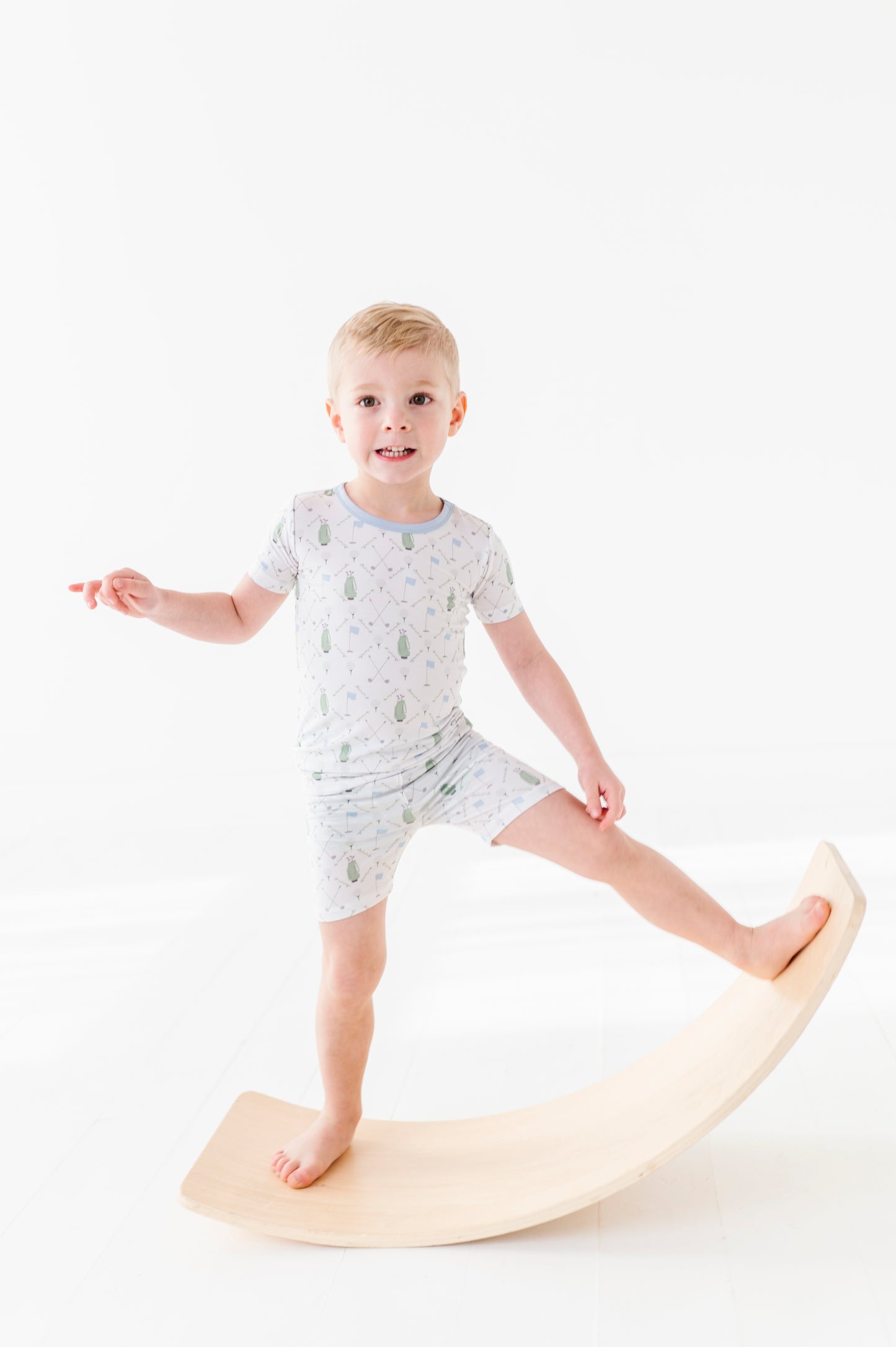 Dressed To the Tee Short Sleeve and Shorts- Blue