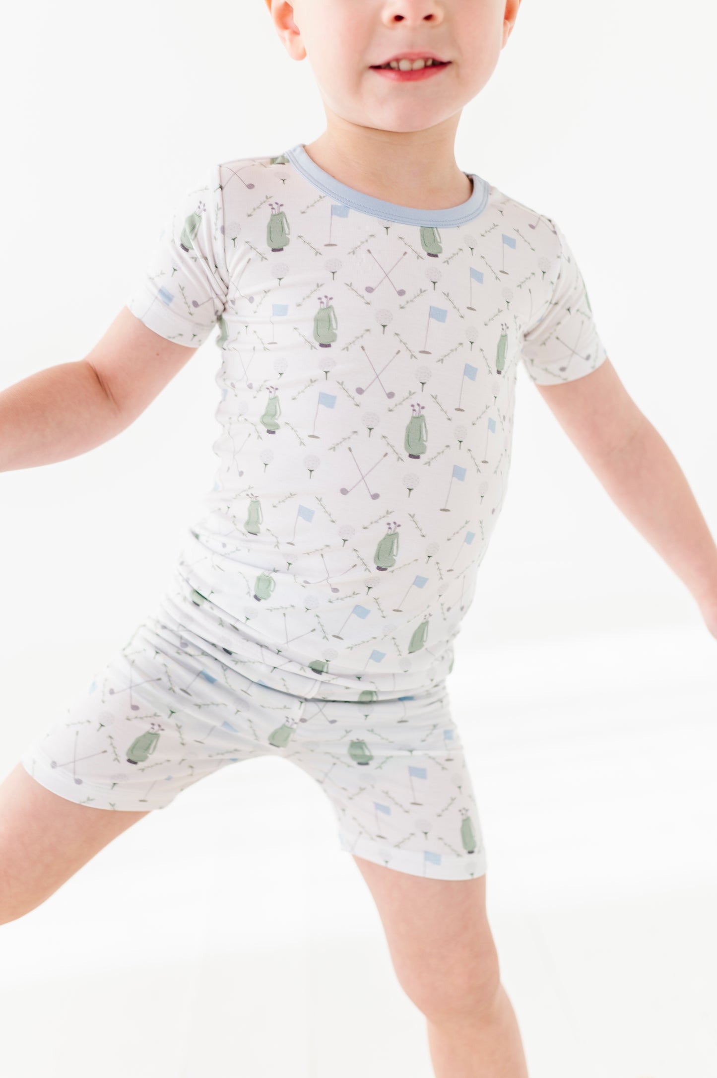 Dressed To the Tee Short Sleeve and Shorts- Blue