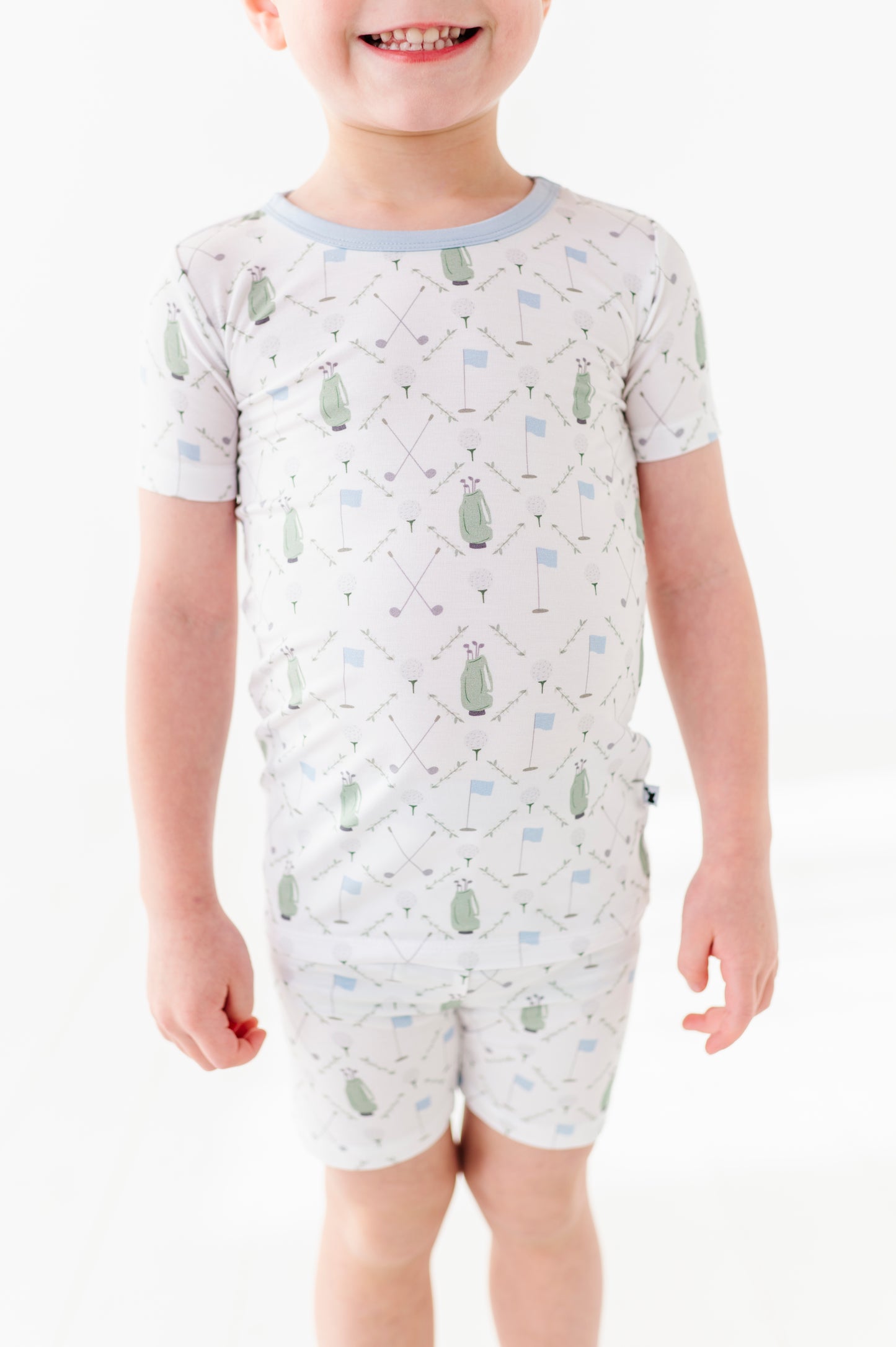 Dressed To the Tee Short Sleeve and Shorts- Blue