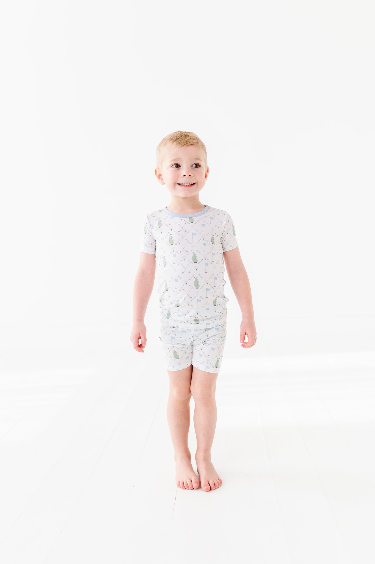 Dressed To the Tee Short Sleeve and Shorts- Blue