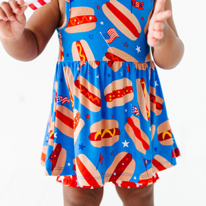 It's The Fourth of July and It Makes Me Want a Hot Dog Real Bad Bummie Set