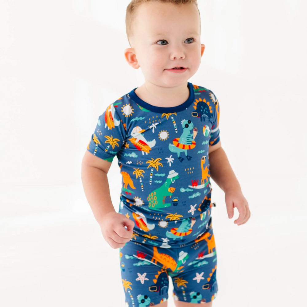 Rockin' and Roarin' Toddler/Big Kid Shorts Pajamas