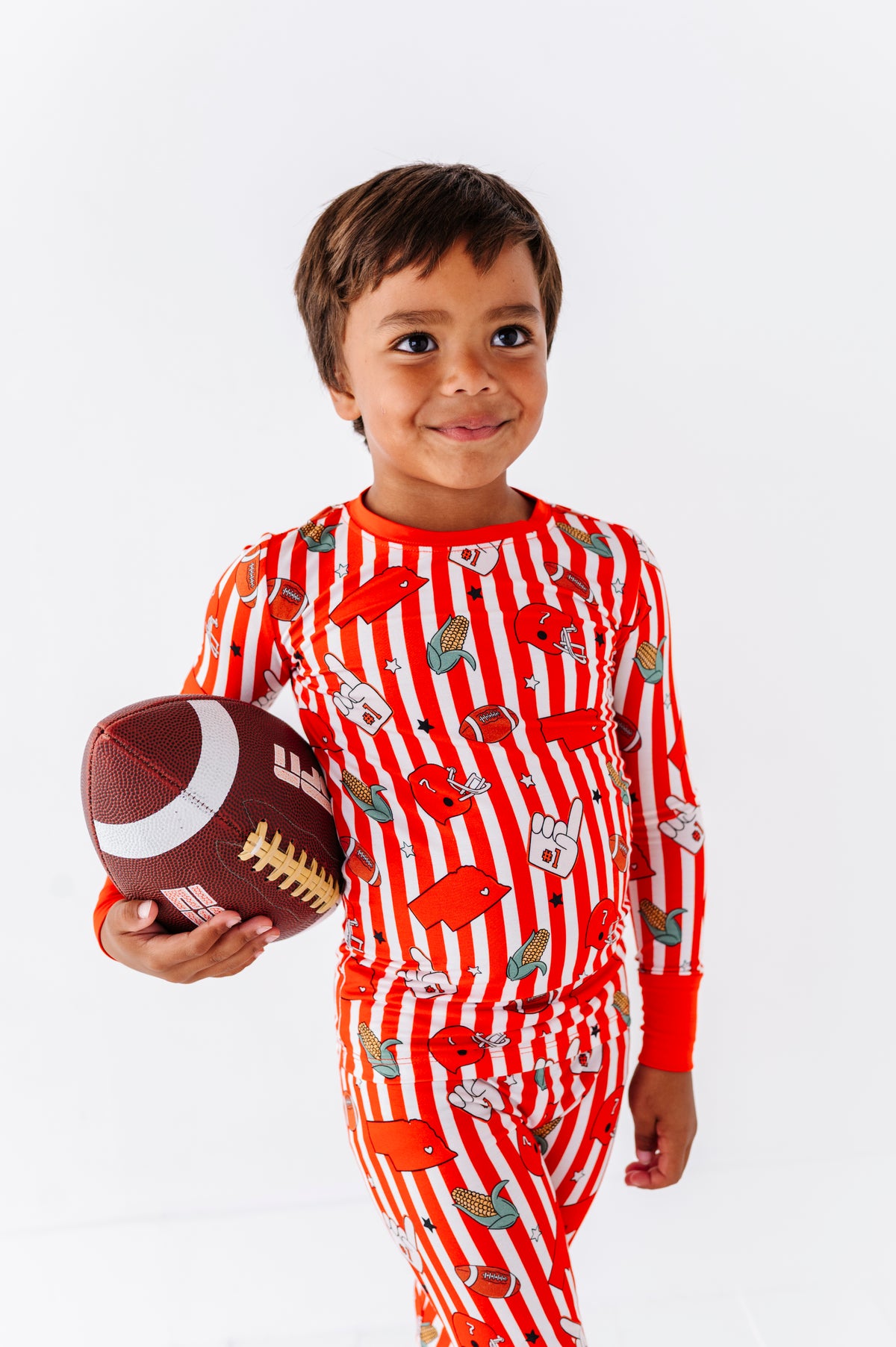 Game Day in Nebraska Kids Pajamas