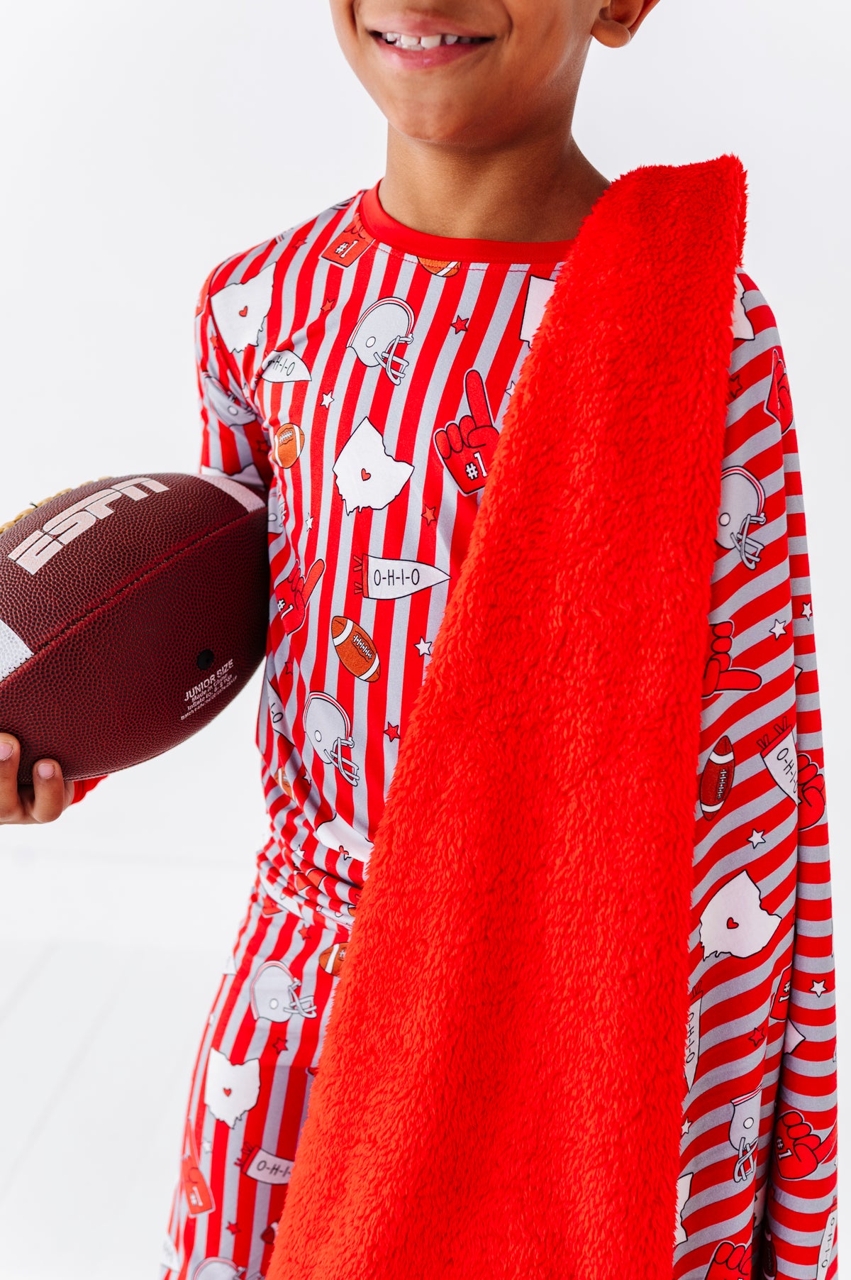 Game Day In Ohio Fuzzy Blanket