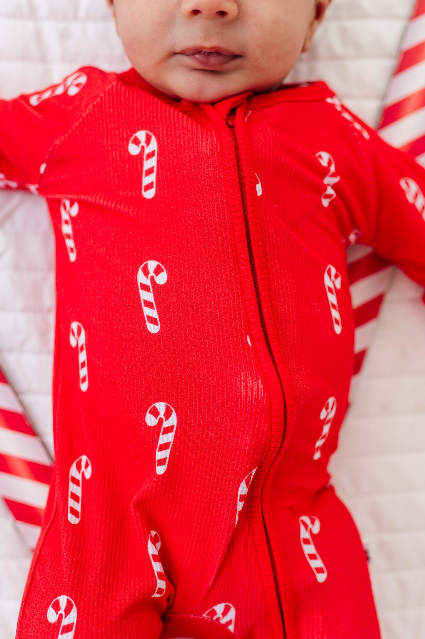Sweet & Stripey Ribbed Convertible Footies
