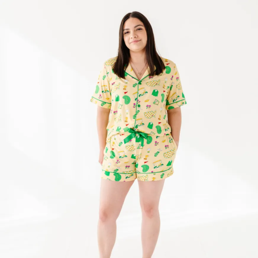 Green Jacket Dreams Mama Short Lounge Set