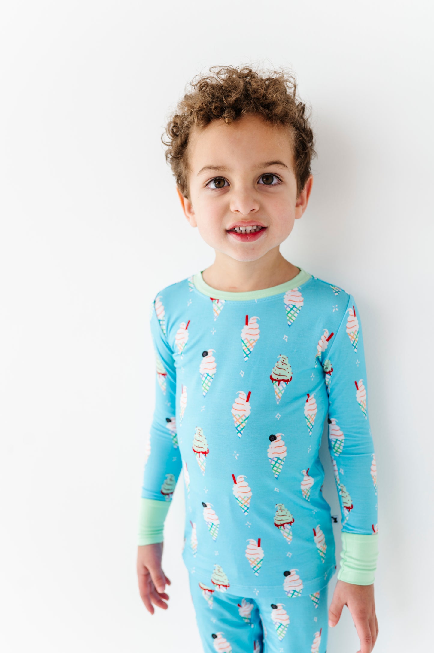 Sundae Funday Kids Pajamas - Blue
