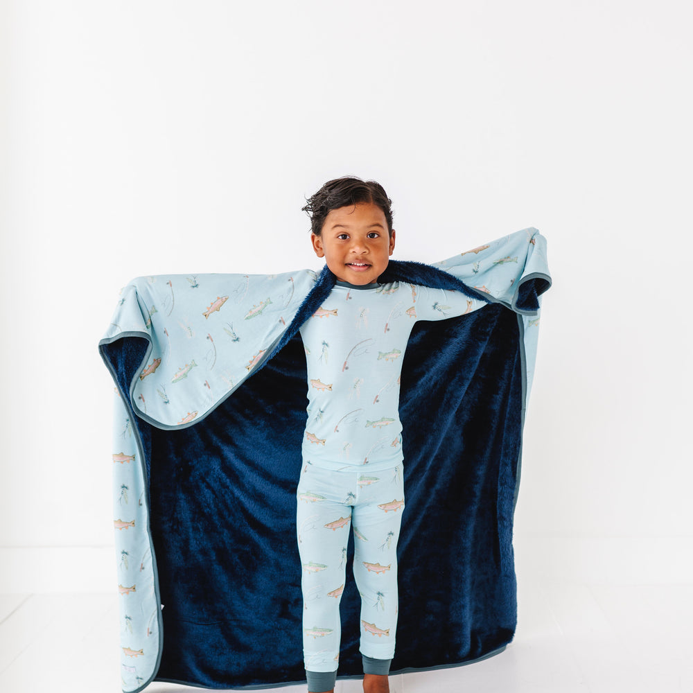 
                      
                        All About That Bass Plush Blanket in Blue
                      
                    