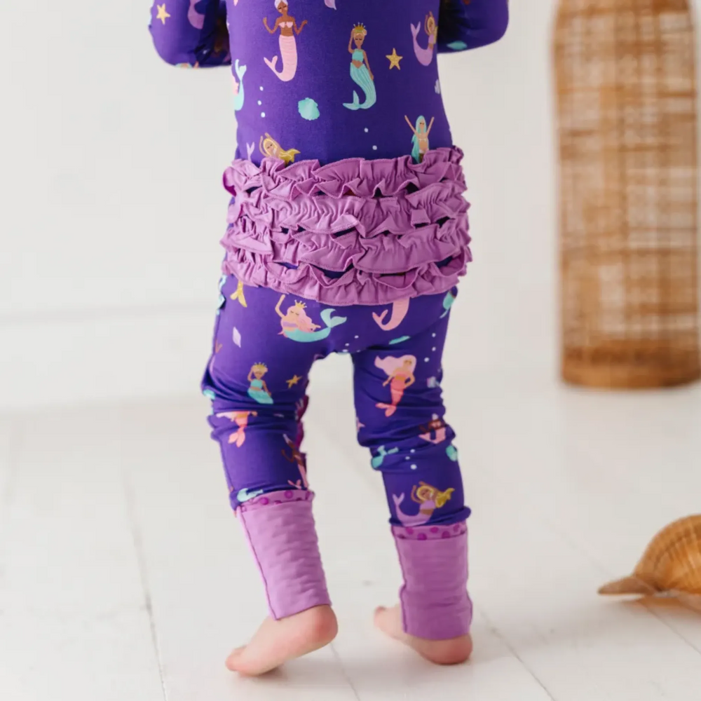 
                      
                        Mermaid in the U.S.A Convertible Footies with Ruffle
                      
                    