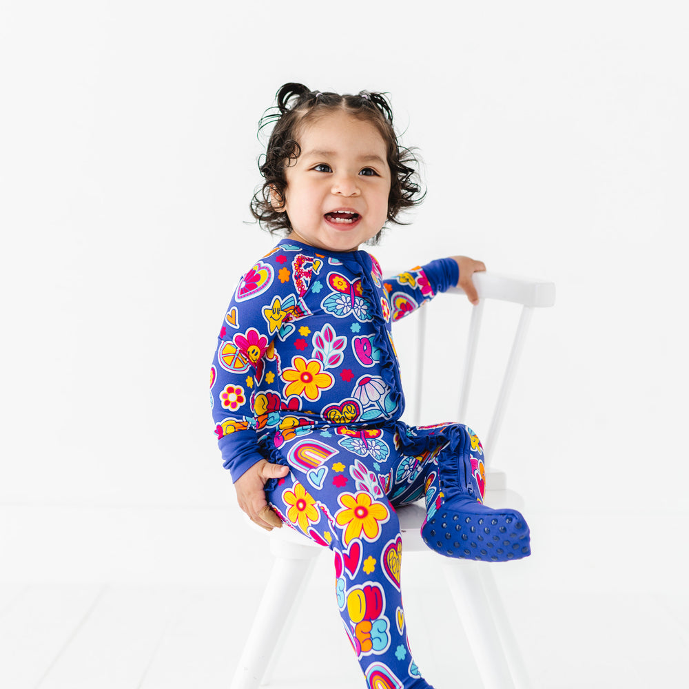 
                      
                        I'm Groovy and I Know It Convertible Footies with Ruffle
                      
                    