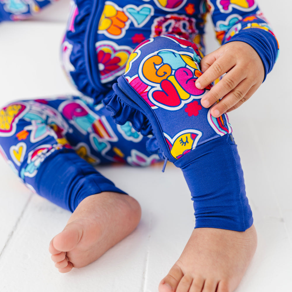 
                      
                        I'm Groovy and I Know It Convertible Footies with Ruffle
                      
                    