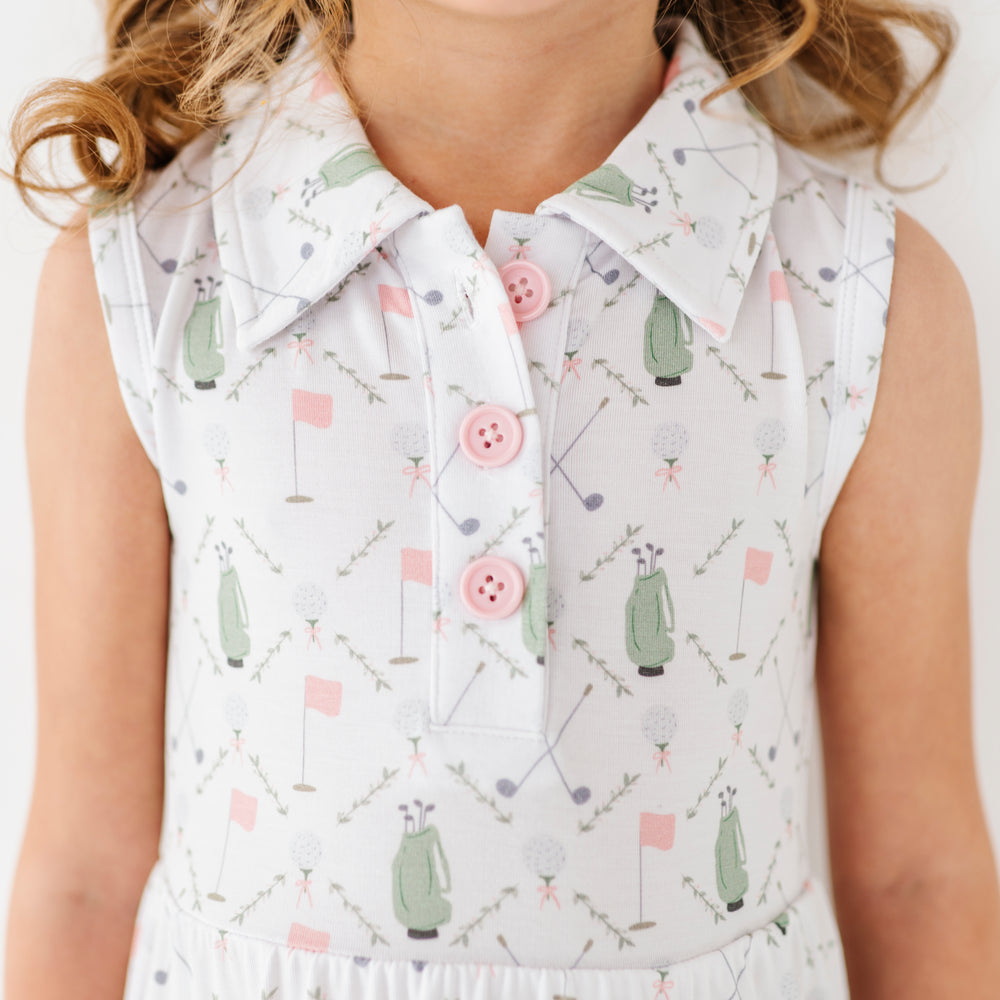 Dressed to the Tee Collared Dress- Pink