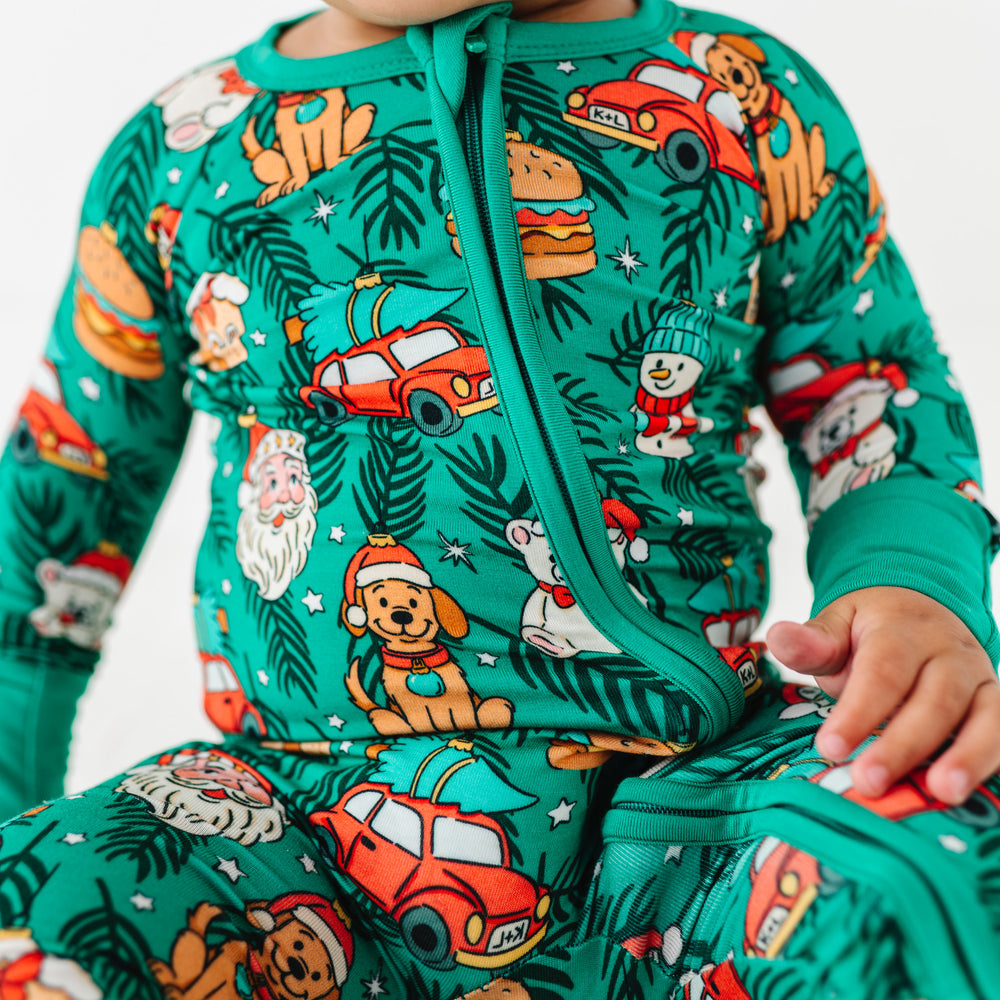 Deck The PJs Convertible Footies