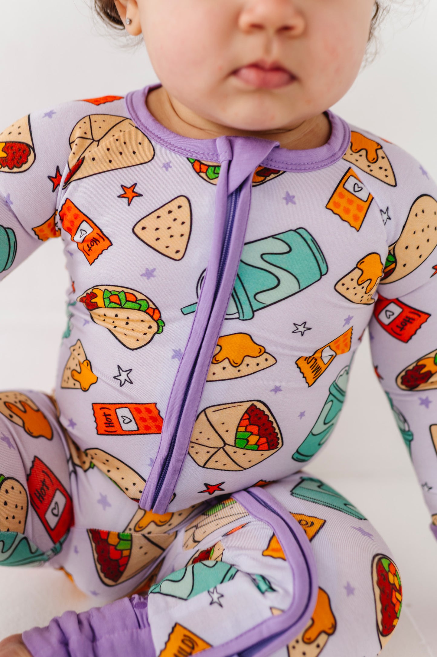 Nacho Basic Jammies Convertible Footies- PREORDER EST Ship Early March