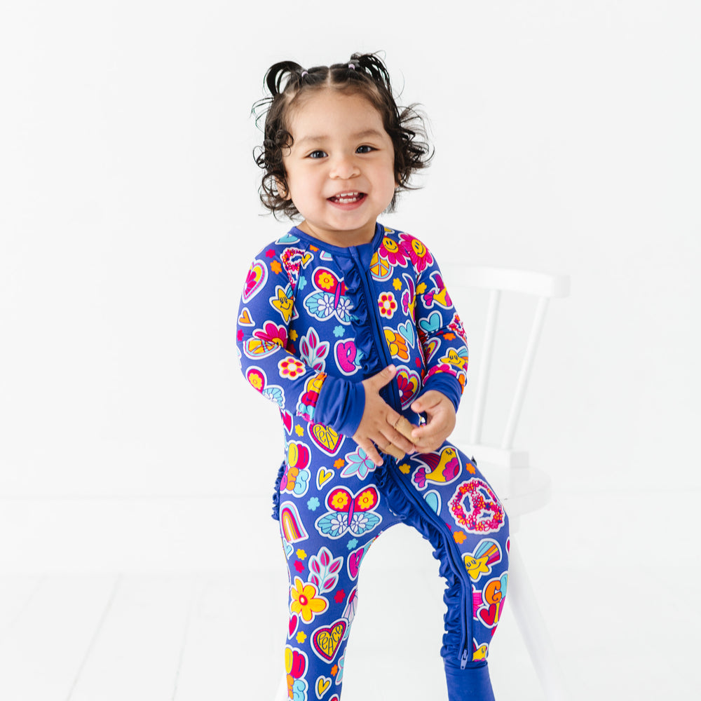 
                      
                        I'm Groovy and I Know It Convertible Footies with Ruffle
                      
                    