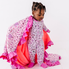 Sleeping Cutie Ruffle Blanket