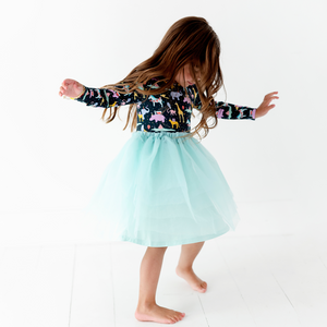 Hippo, Hippo, Hooray! Toddler Dress With Tulle