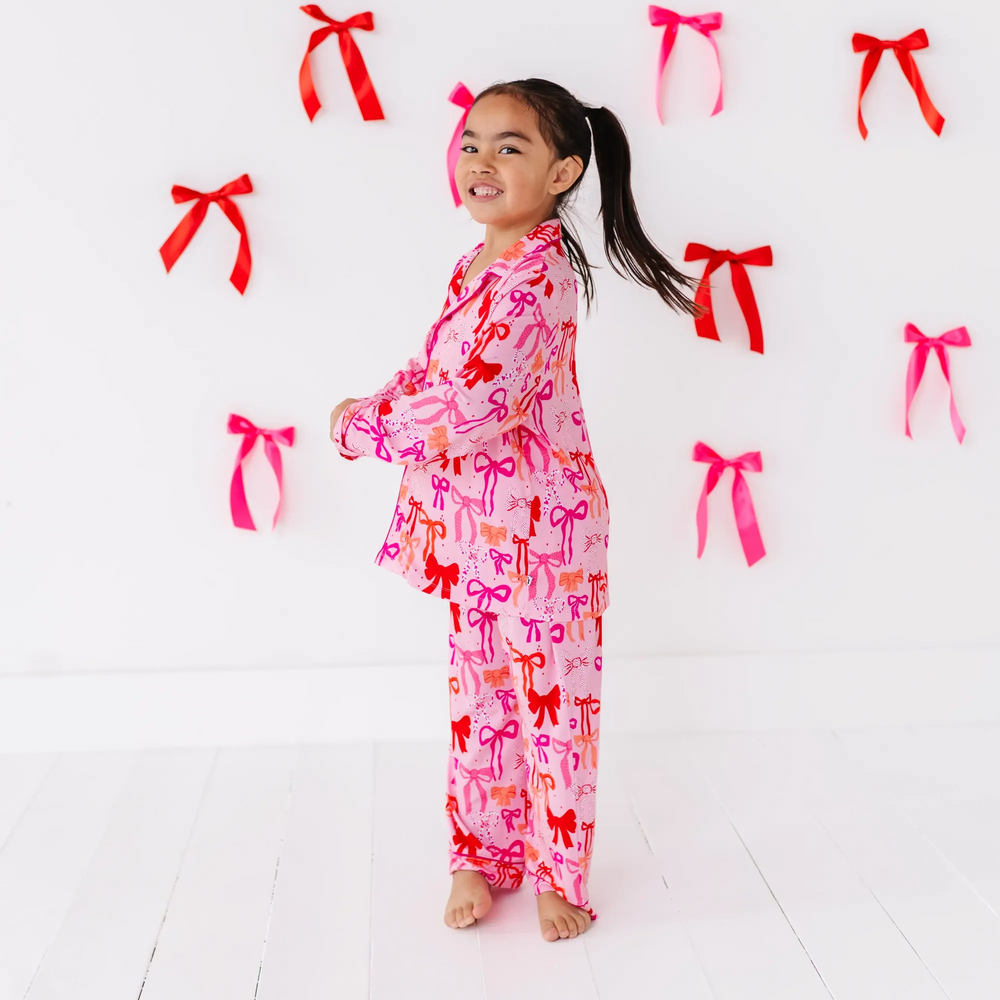 
                      
                        Little Bow Sleep Button-Down Kids Set
                      
                    