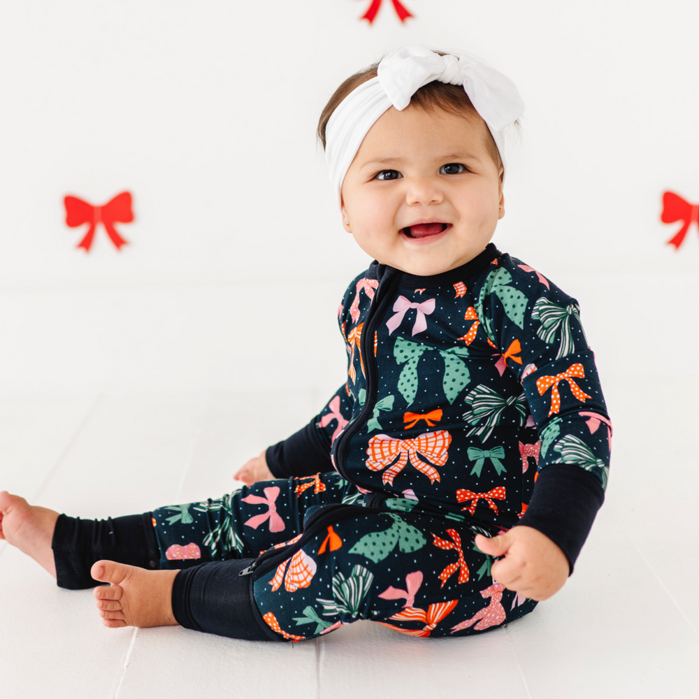 Merry Little Bows Convertible Footies