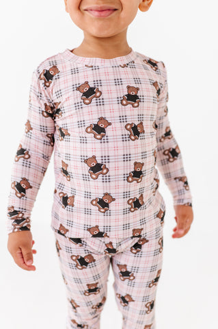 Beary Sweet Ribbed Kids Pajamas