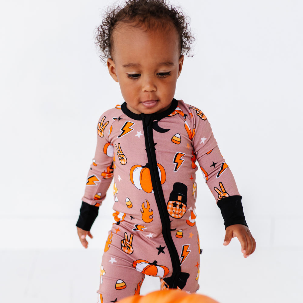 
                      
                        Baby in Retro Fall Convertible Footies by Kiki and Lulu
                      
                    