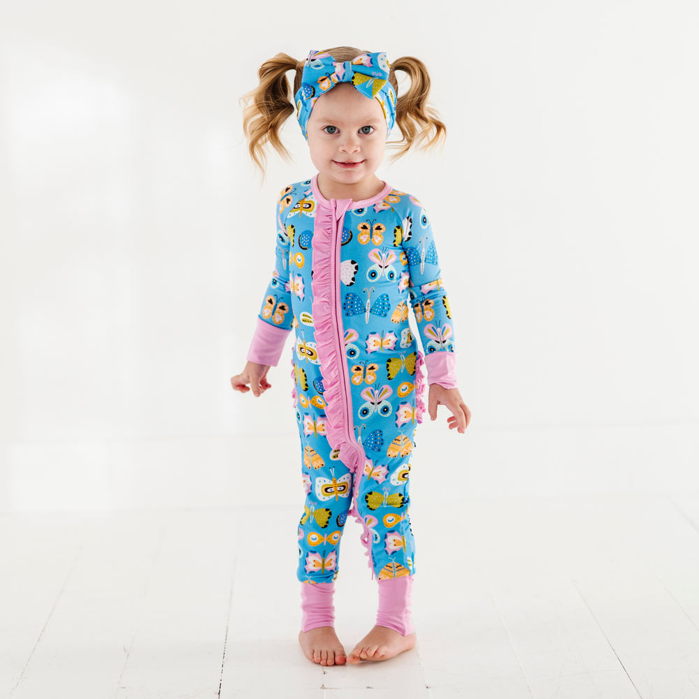 Just Wing It Convertible Footies with Ruffle