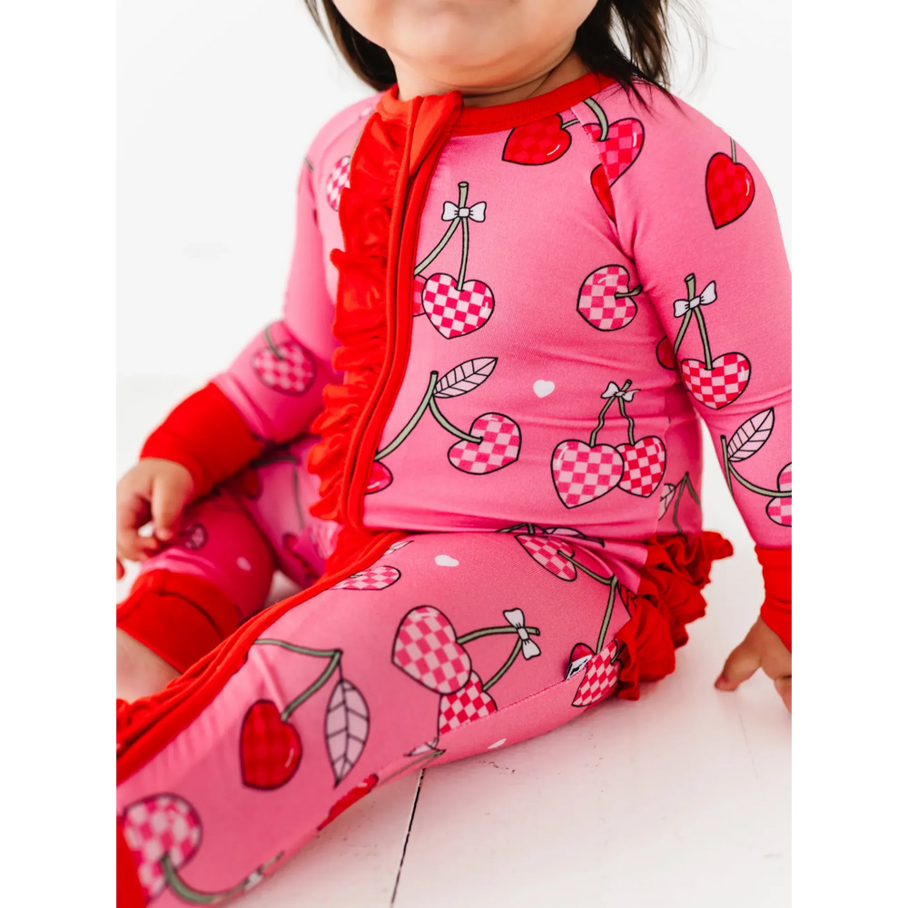 
                      
                        I Love You Cherry Much Convertible Footies with Ruffle
                      
                    