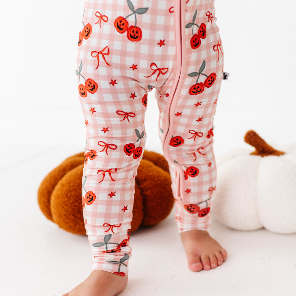 
                      
                        Cherry Plaid Convertible Footies 
                      
                    