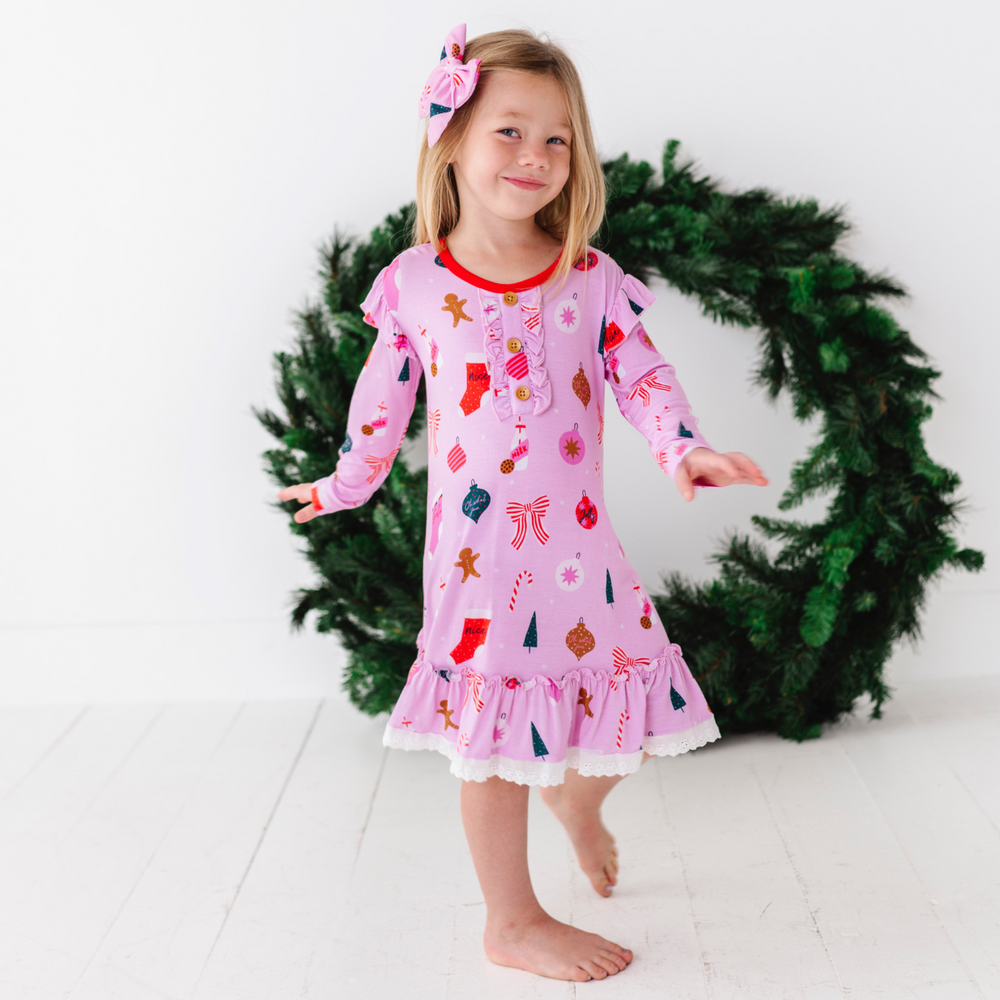 
                      
                        Pink Christmas Nightgown by Kiki and Lulu
                      
                    