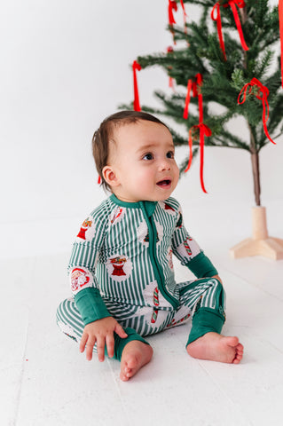 Christmas Classic Stripe Convertible Footies