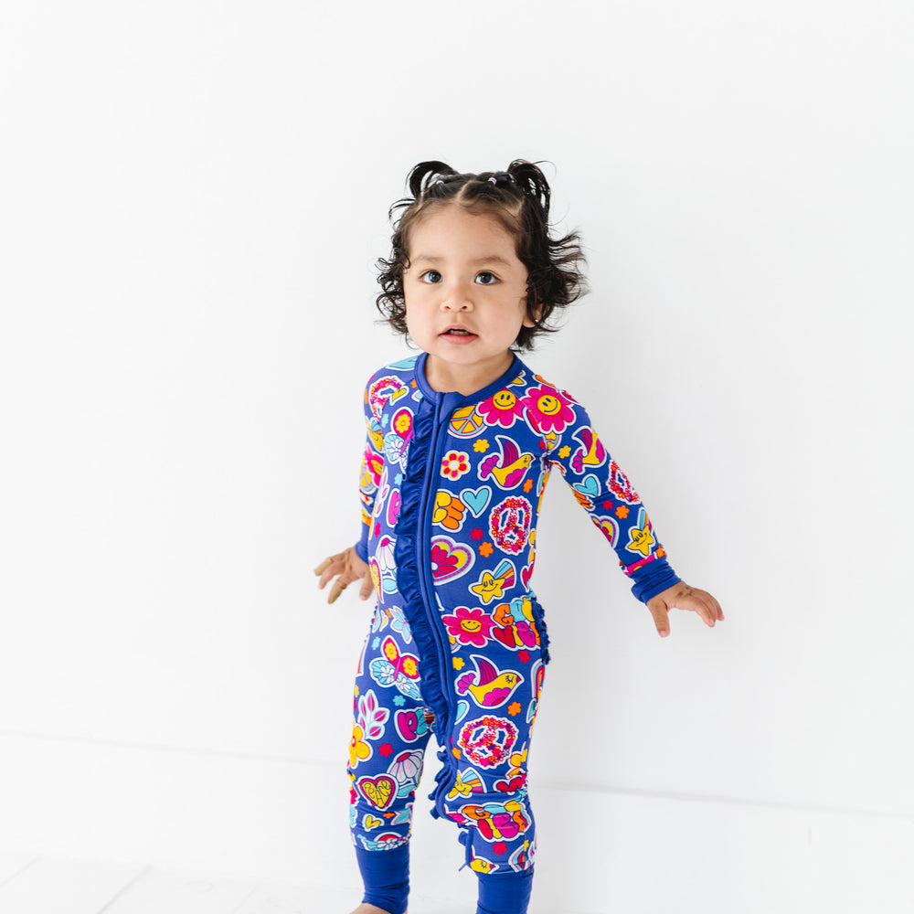 
                      
                        I'm Groovy and I Know It Convertible Footies with Ruffle
                      
                    