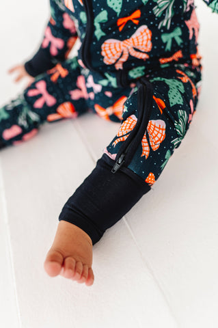 Merry Little Bows Convertible Footies