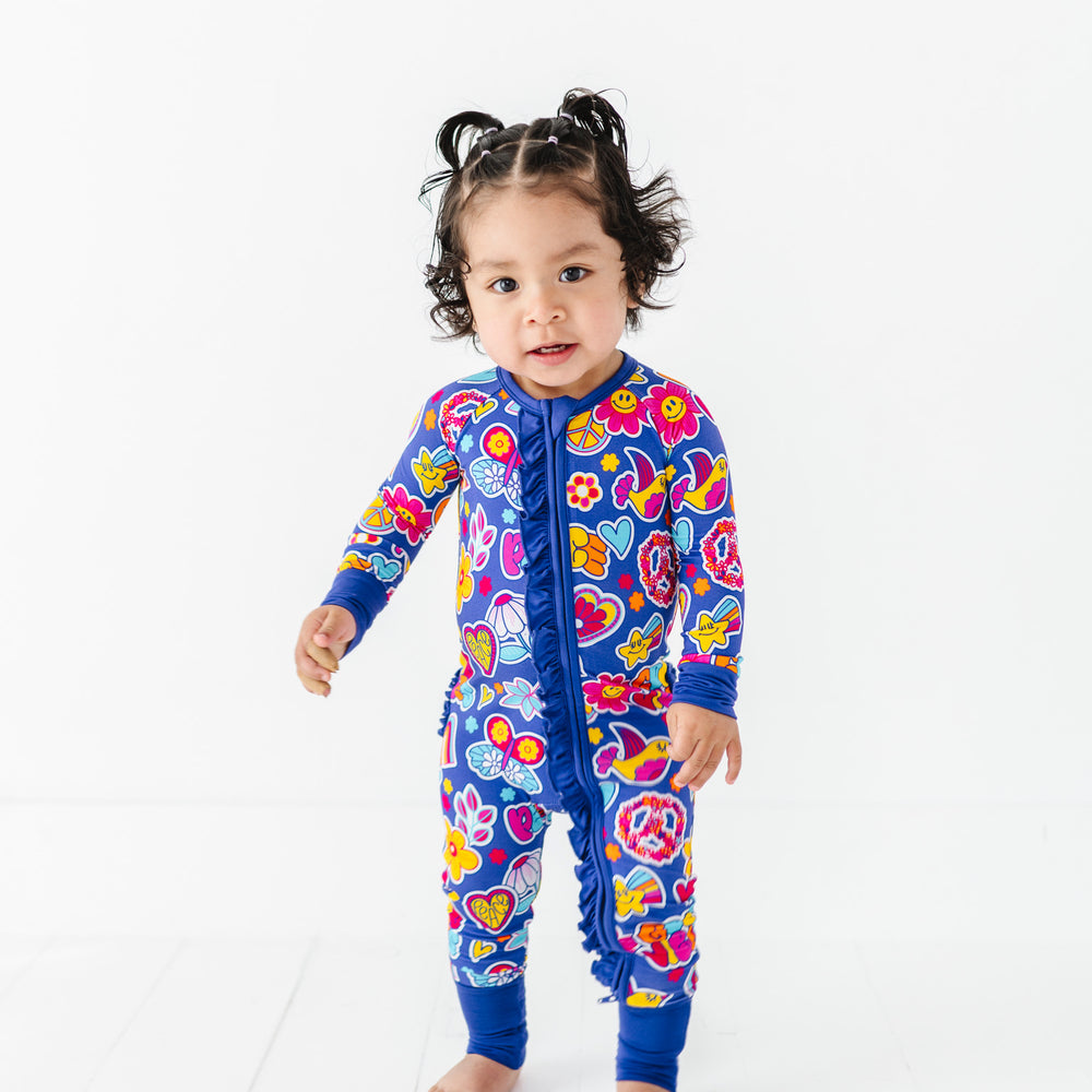 
                      
                        I'm Groovy and I Know It Convertible Footies with Ruffle
                      
                    