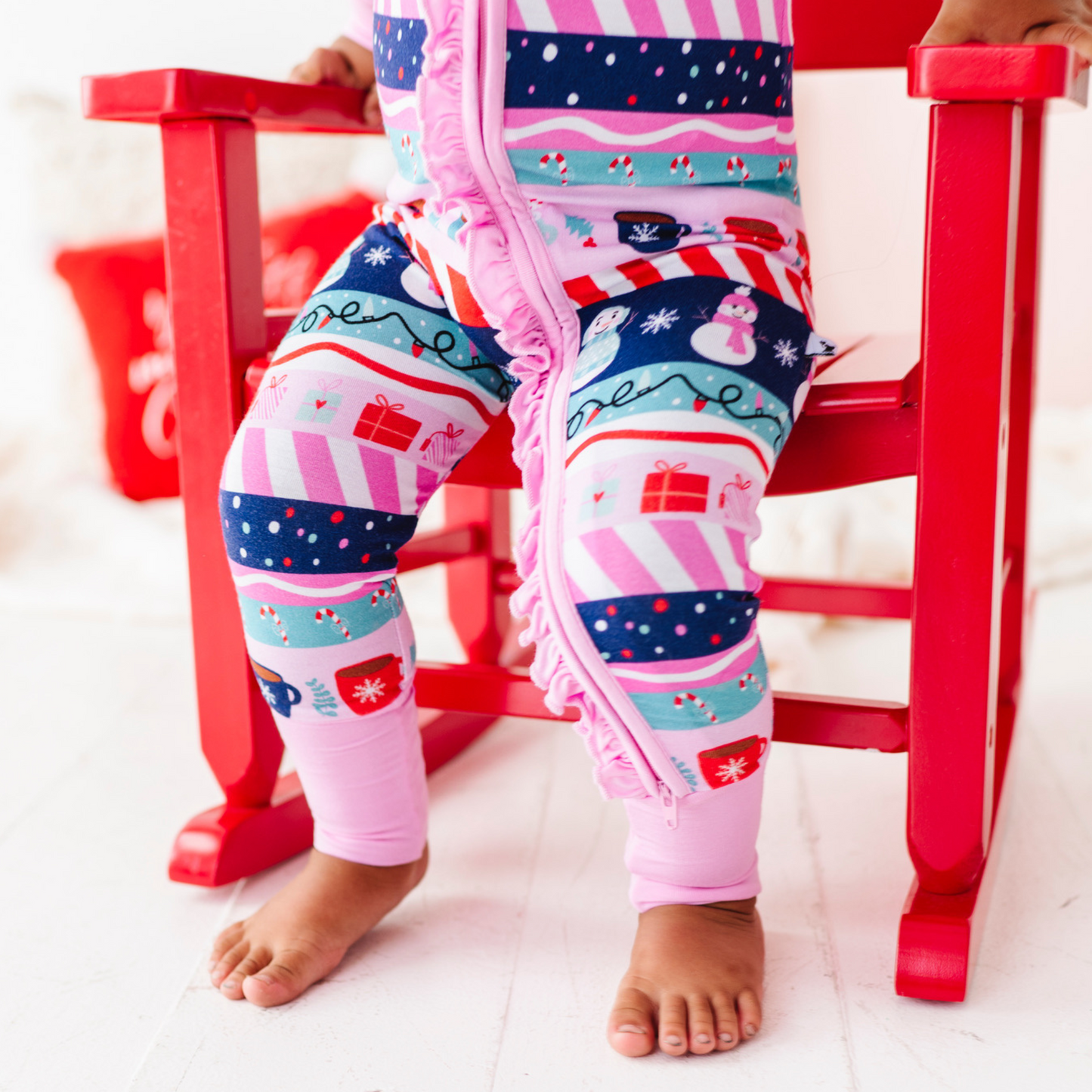 Pink Fair Isle Kids Pajamas by Kiki and Lulu