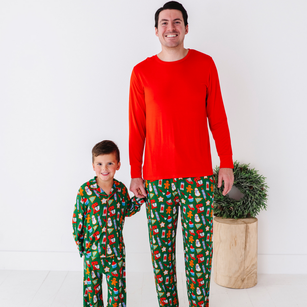 
                      
                        Kids Button Down Christmas Baking Pajamas by Kiki and Lulu
                      
                    