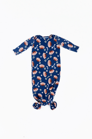 Clear Eyes, Full Hearts, Lets Snooze Football Knotted Gown