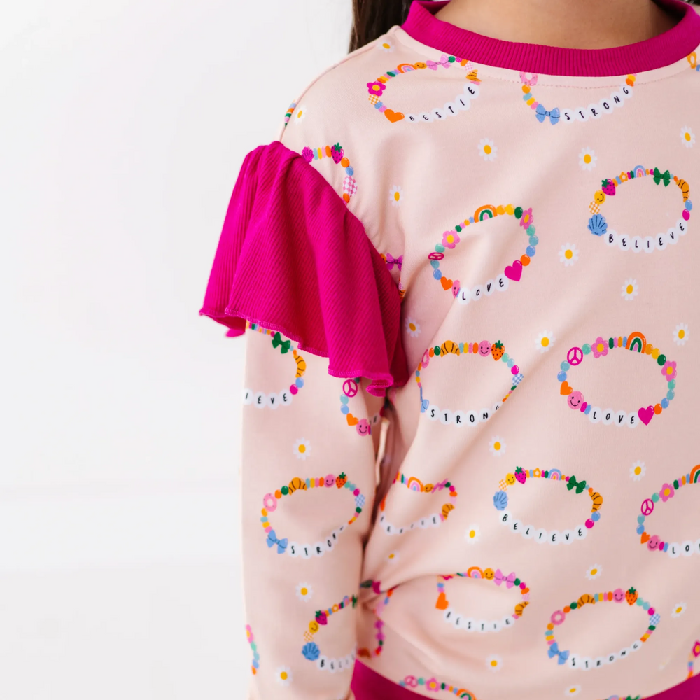 Friendship bracelet sweatshirt by Kiki and Lulu