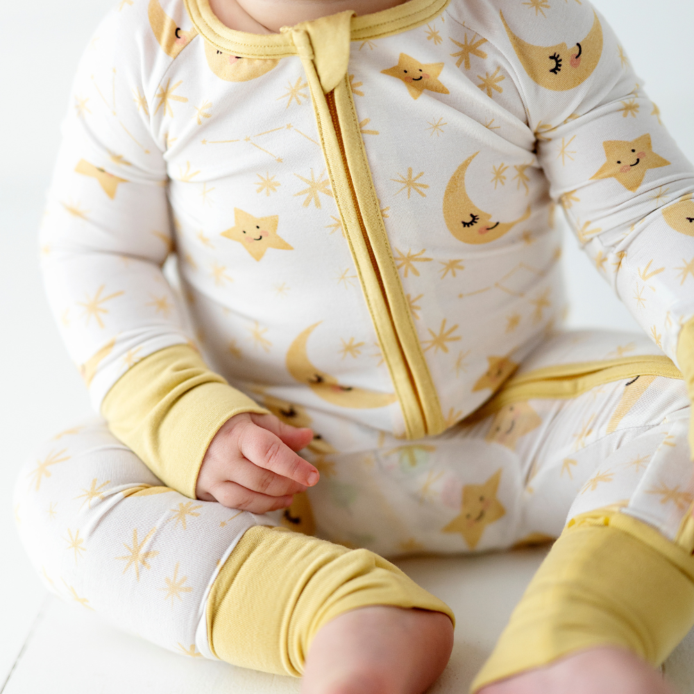 Baby in Kiki and Lulu Star Footies