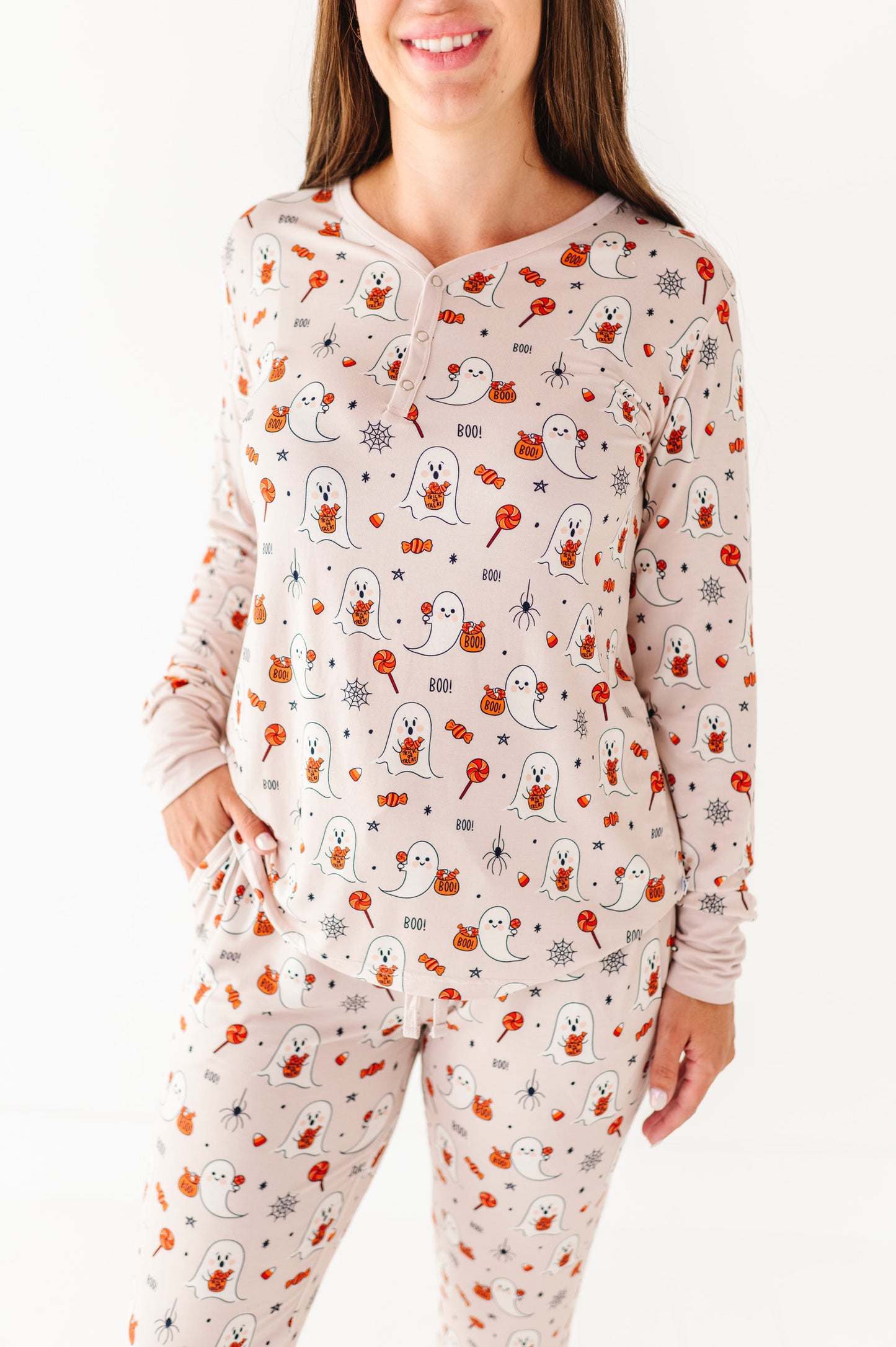 Ghost GIrls Halloween Pajamas by Kiki and Lulu Family Matching