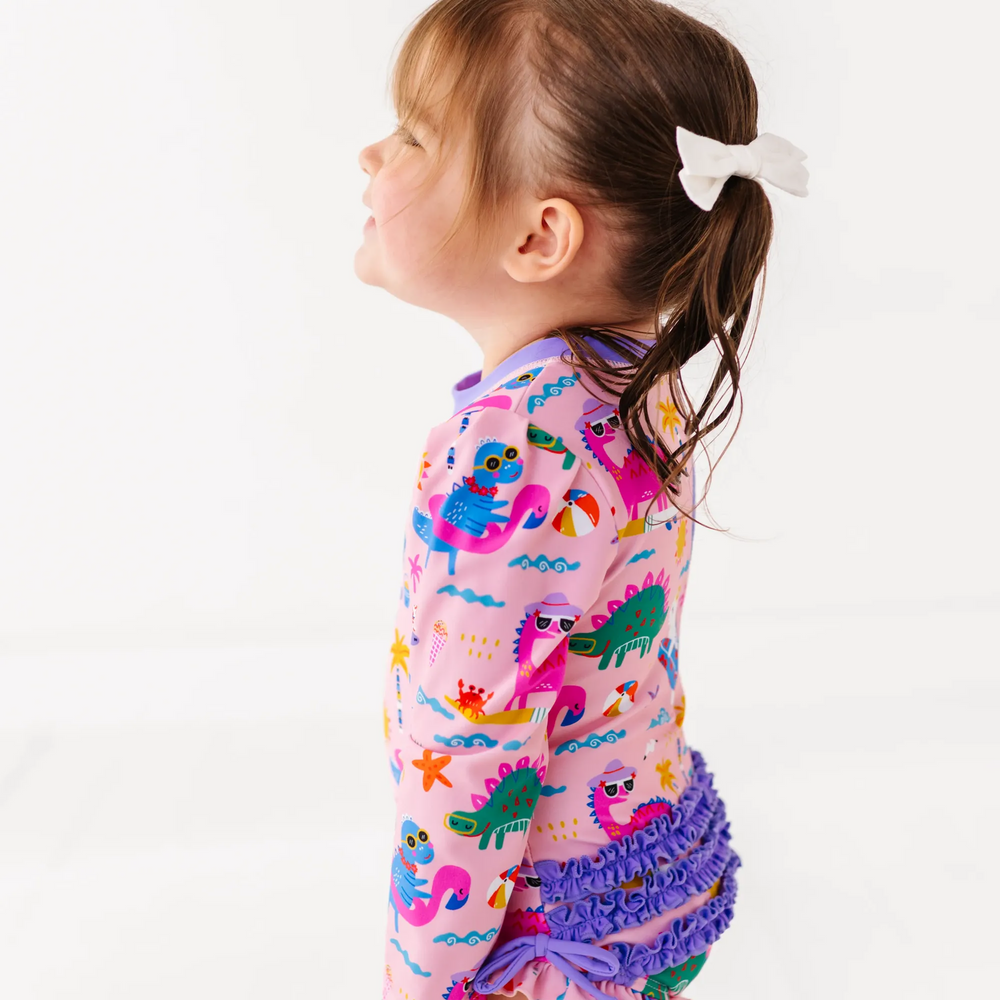 
                      
                        Diva Dinos Long Sleeve Ruffle Swimsuit
                      
                    