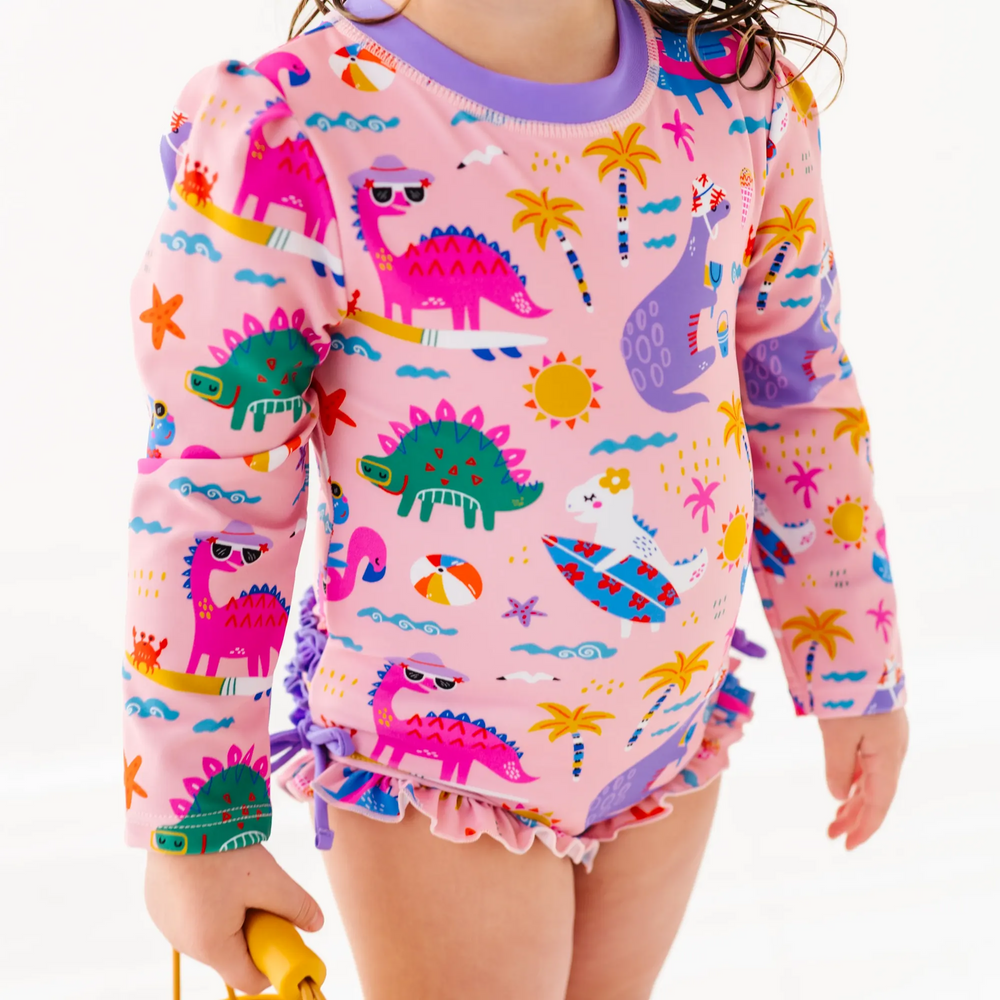 
                      
                        Diva Dinos Long Sleeve Ruffle Swimsuit
                      
                    