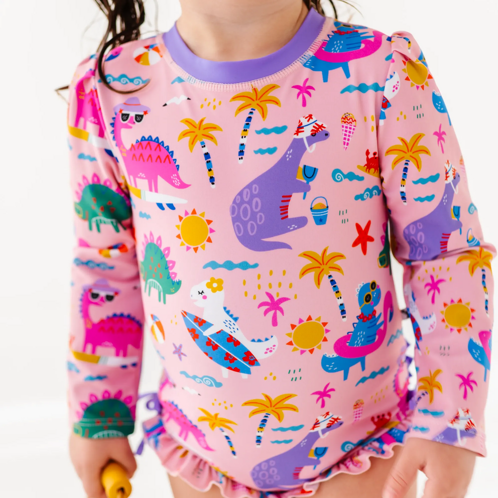 
                      
                        Diva Dinos Long Sleeve Ruffle Swimsuit
                      
                    