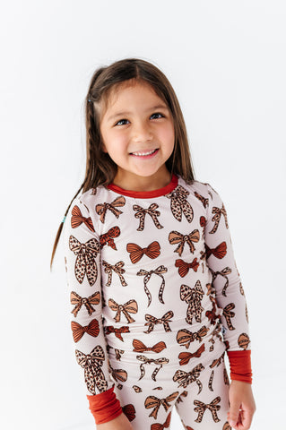 Tied Up in Autumn Kids Pajamas