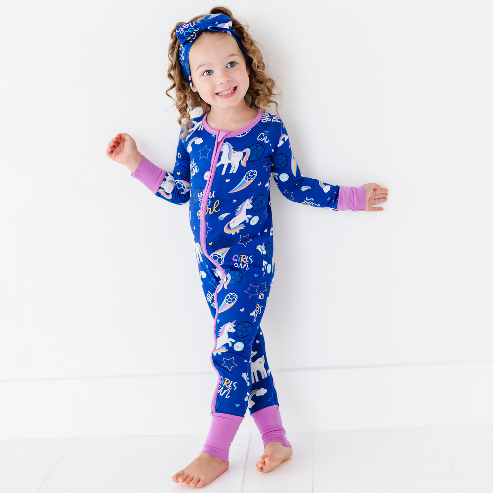 
                      
                        Girls Soccer Convertible Footies by Kiki and Lulu
                      
                    