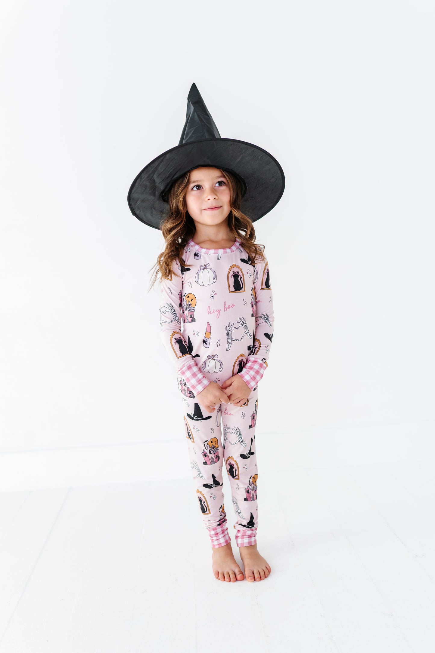 Girls Matching Halloween PJs in breathable bamboo for kids