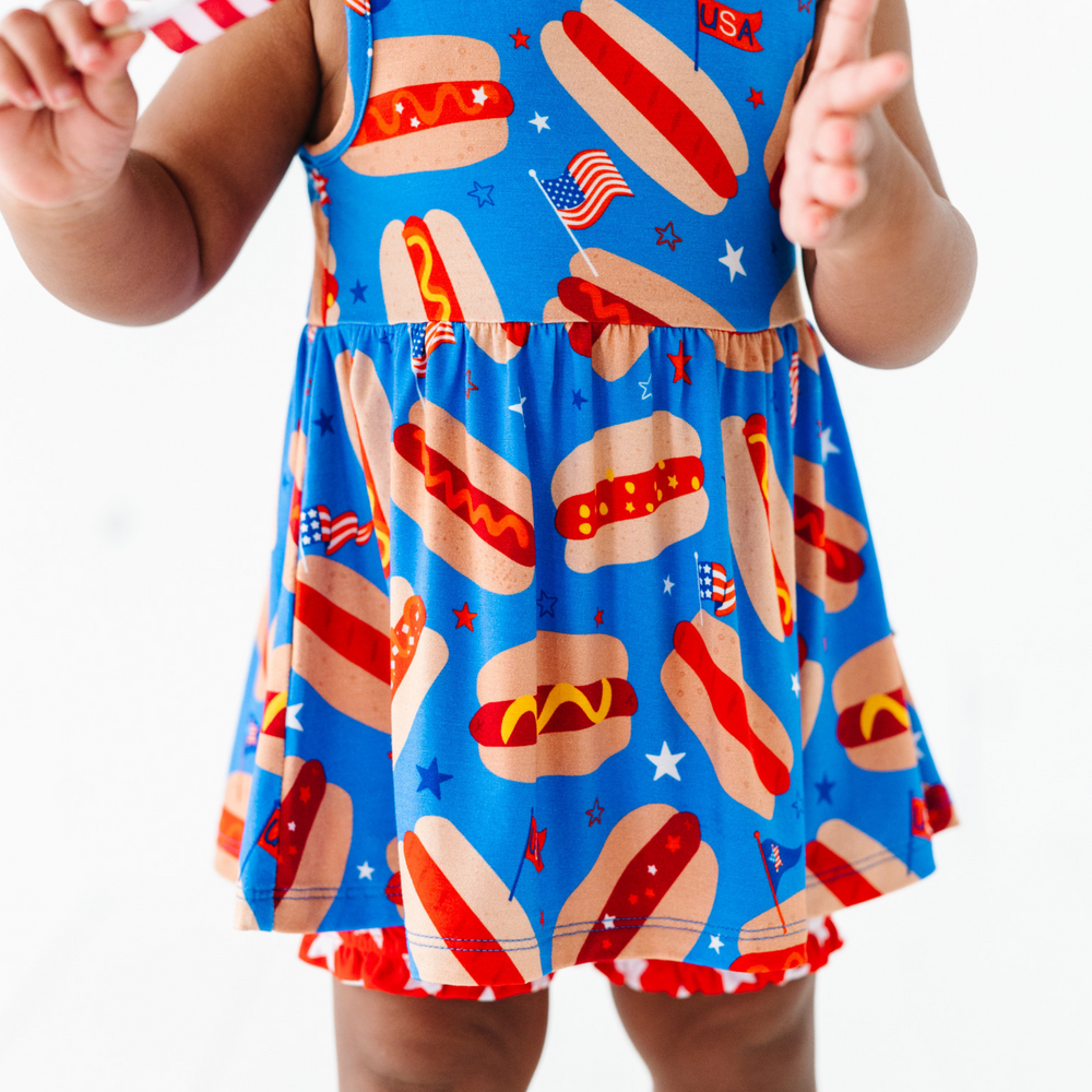 
                      
                        It's The Fourth of July and It Makes Me Want a Hot Dog Real Bad Bummie Set
                      
                    