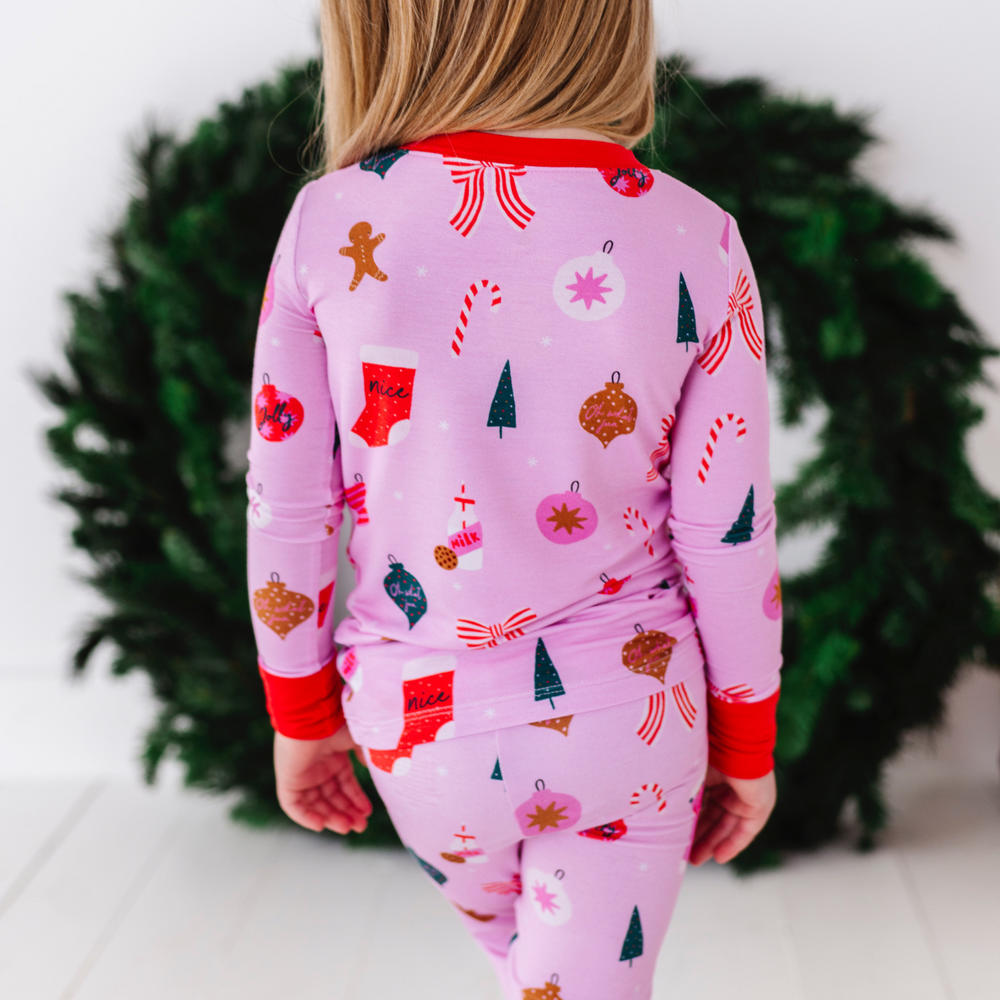 
                      
                        Pink Christmas Kids Pajamas by Kiki and Lulu
                      
                    