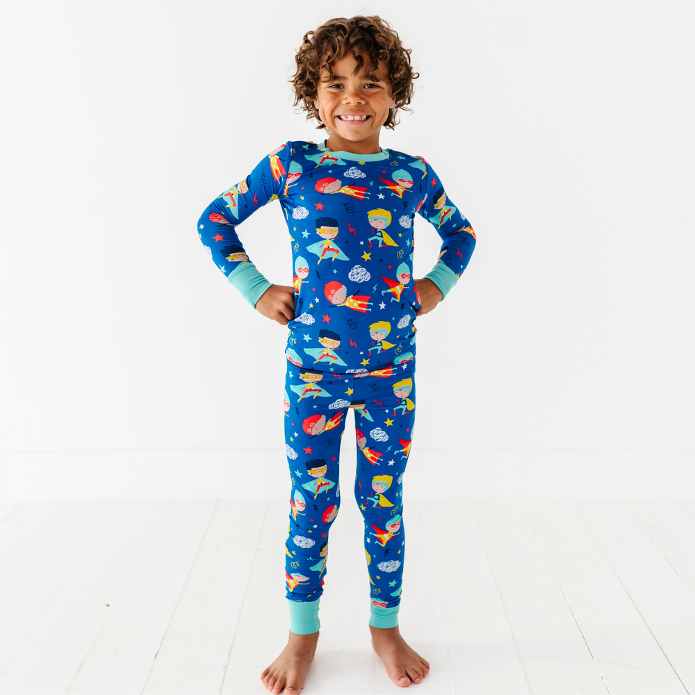 
                      
                        Cozy & Courageous Superhero Kids Pajamas
                      
                    