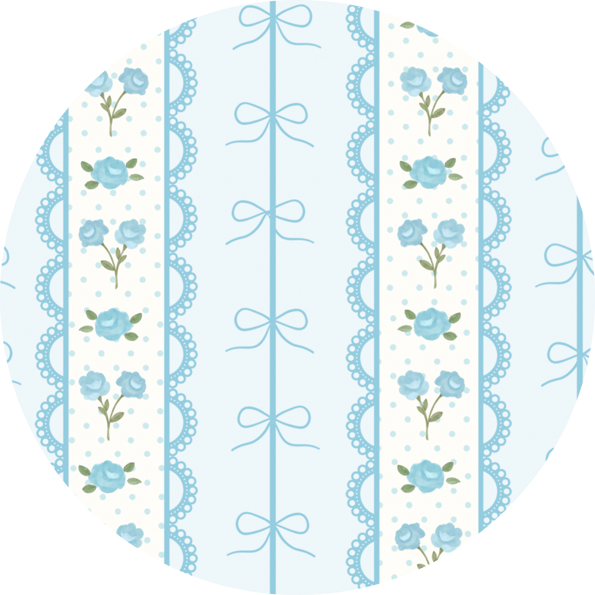 Kids Blue PJs with Forget Me Knot Print
