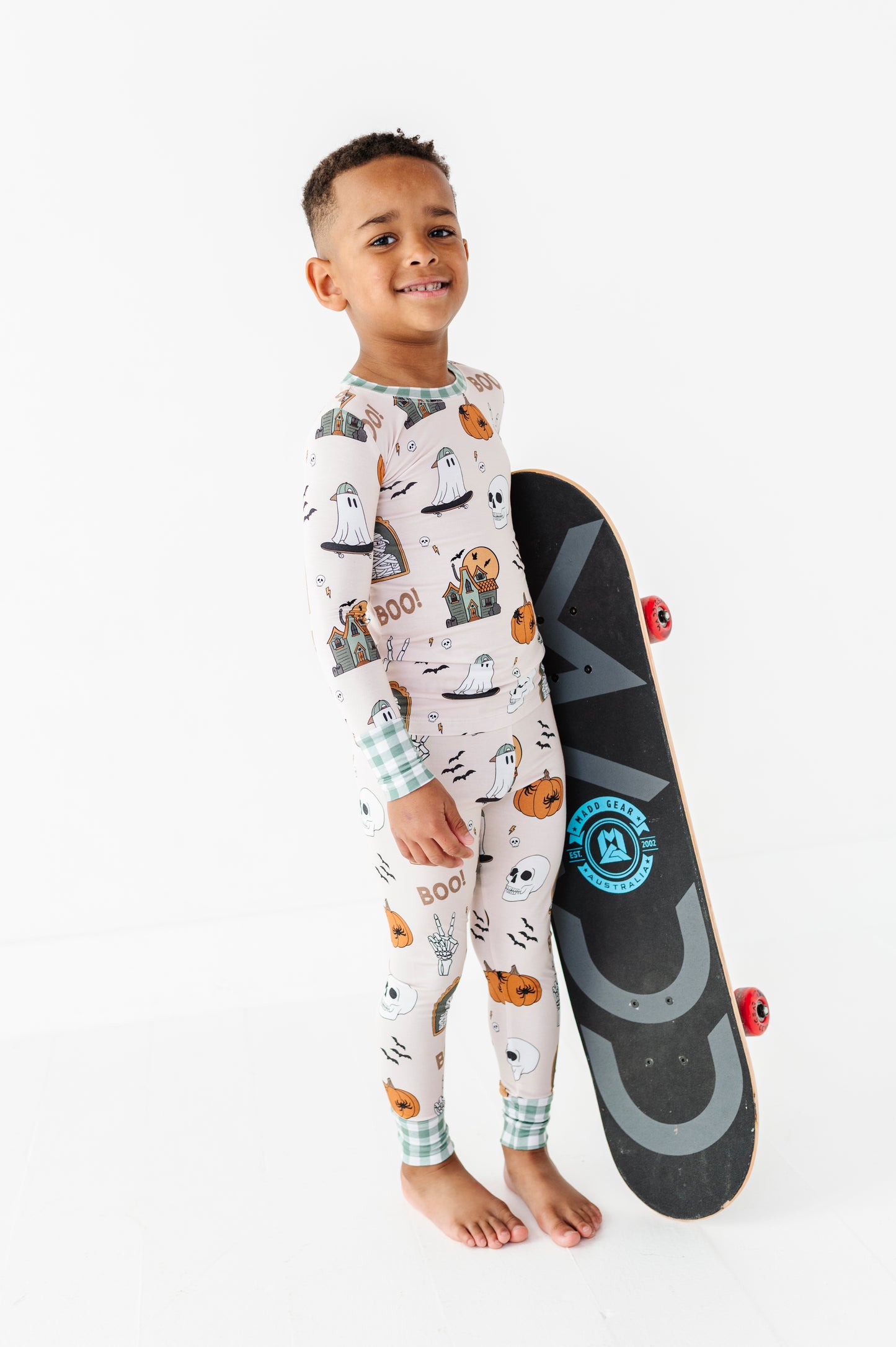 Kids Halloween PJs made for playtime, bedtime, and snuggles